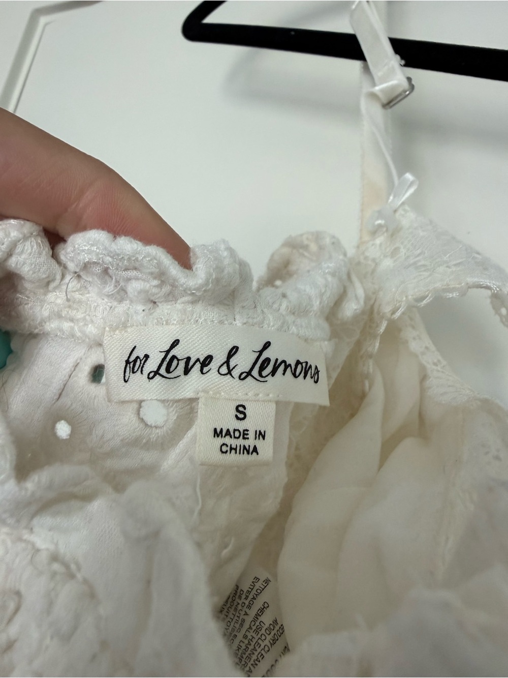 For Love And Lemons White Eyelet Lace Corset Crop Top - Picture 5 of 5